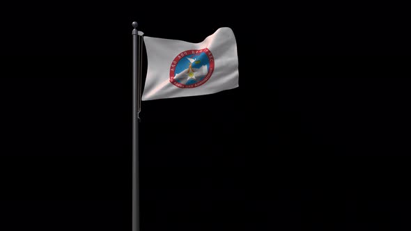 Flag Of Addis Ababa With Alpha 4K alt