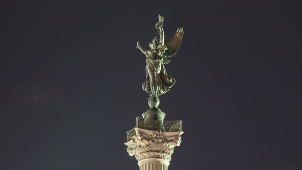 Girondins statue - Bordeaux by Night, Timelapse alt