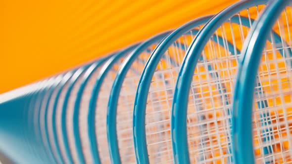 Seamless looping animation of supply of tennis rackets. Equipment for tennis. alt
