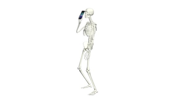 Phone Talking Skeleton