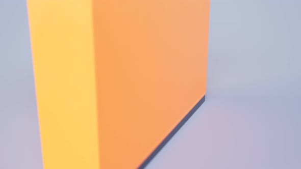 Package delivery process. The cardboard box is delivered to the parcel locker 4K alt