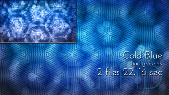 Cold Blue Holiday Kaleidoscope alt