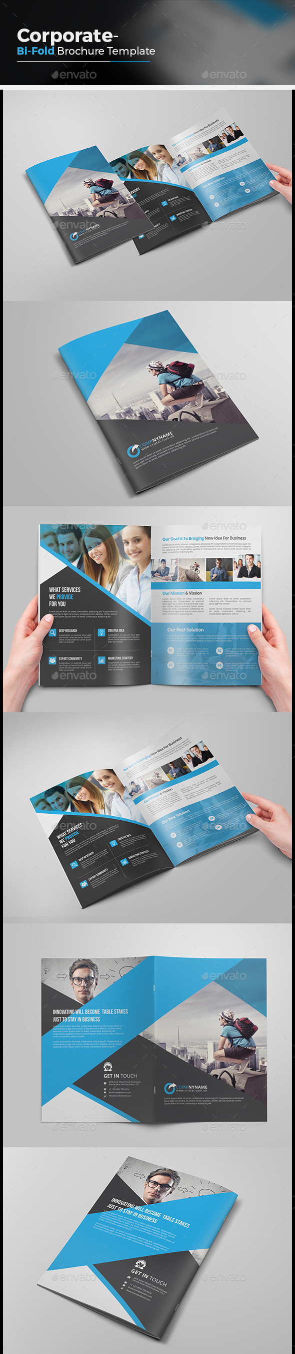 Bi-fold Creative Brochure - Corporate Brochures