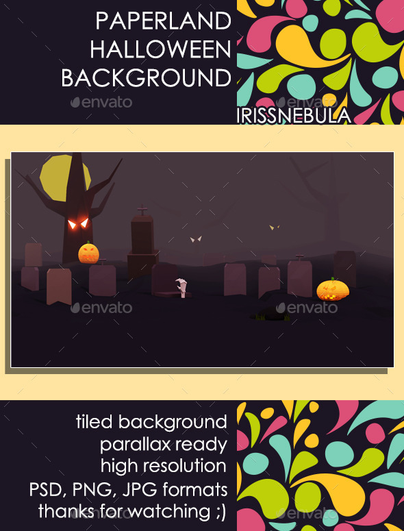 Paperland Halloween Game Background Paperland Halloween Game Background