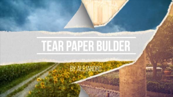 Paper Tear Builder - VideoHive 13769676