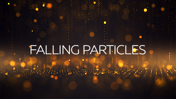 Gold - Falling Particles Backgrounds