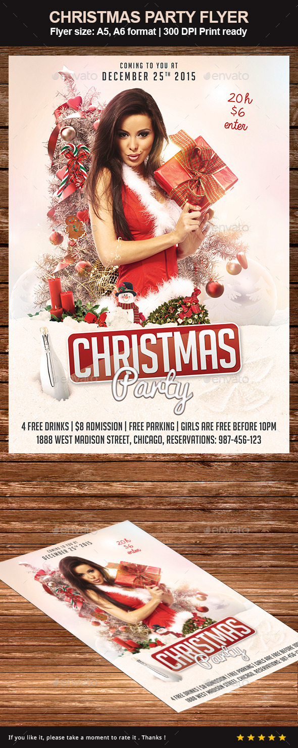 White Christmas Party Flyer - Events Flyers