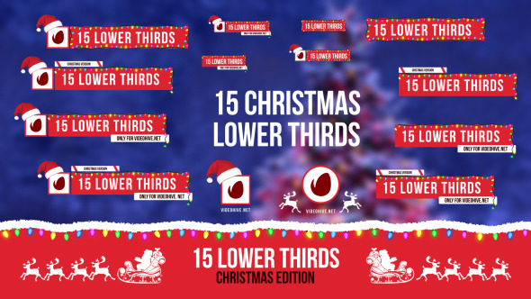 Christmas Lower Thirds - VideoHive 13747734