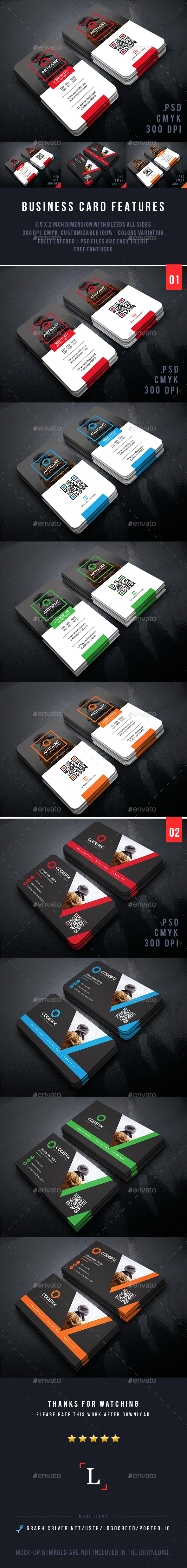 Photography Business Card Bundle - Business Cards Print Templates