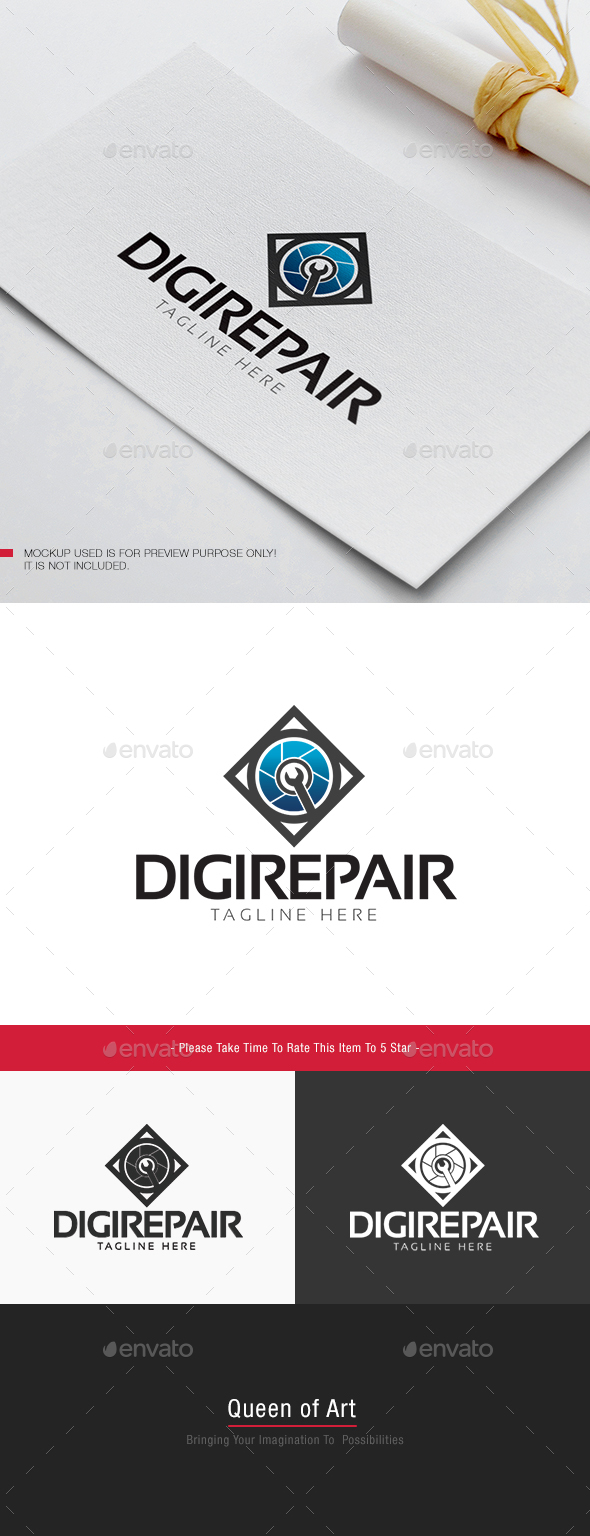 Digi Repair Logo - Objects Logo Templates