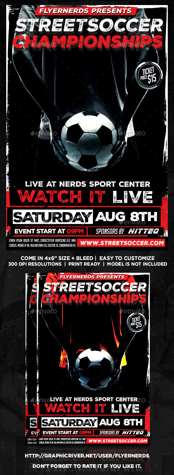 StreetSoccer Championships Sports Flyer - Sports Events