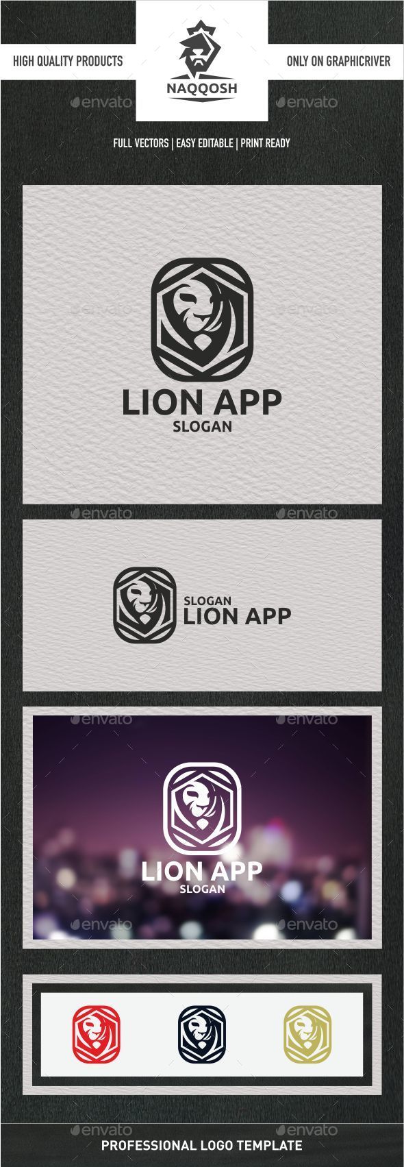 Lion App - Symbols Logo Templates