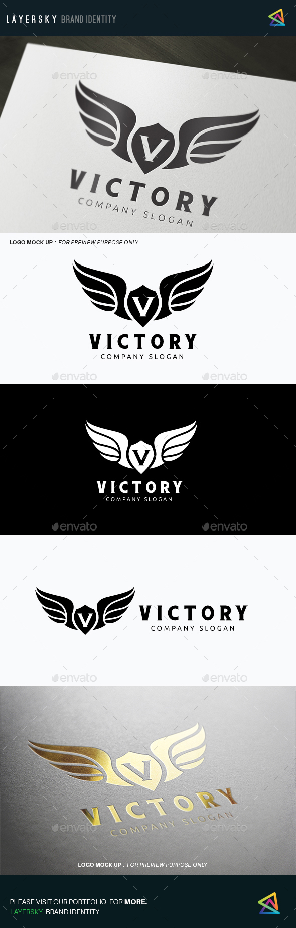 Victory - Crests Logo Templates