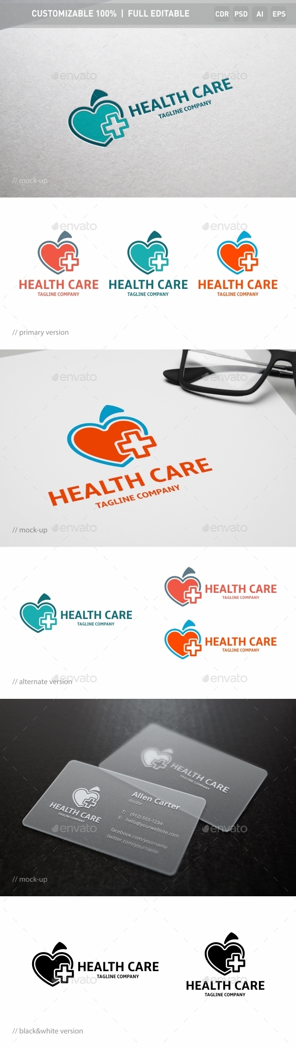 Health Care Logo Template - Objects Logo Templates