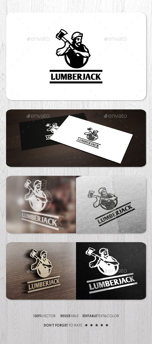 Lumberjack Logo - Humans Logo Templates