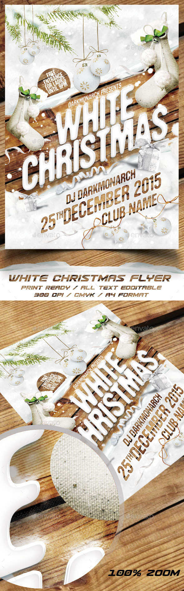 White Christmas Party Flyer - Holidays Events