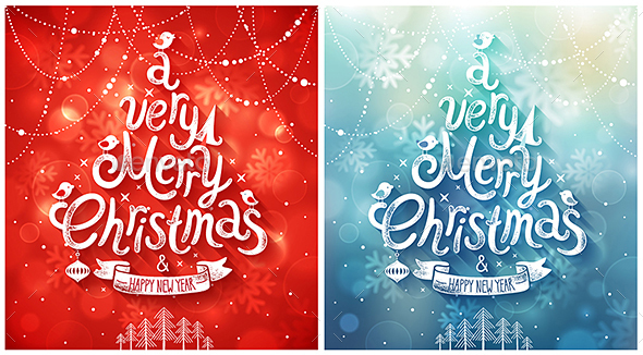 Christmas Card with Blurred Background - Christmas Seasons/Holidays