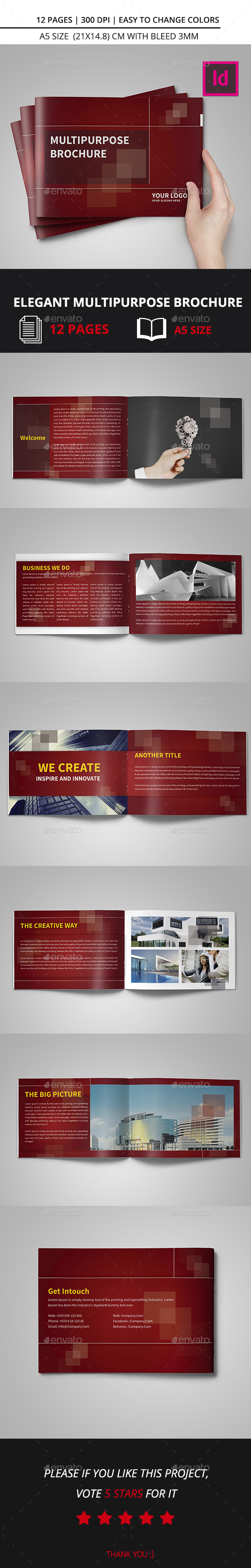 Elegant Multipurpose Brochure A5 - Corporate Brochures