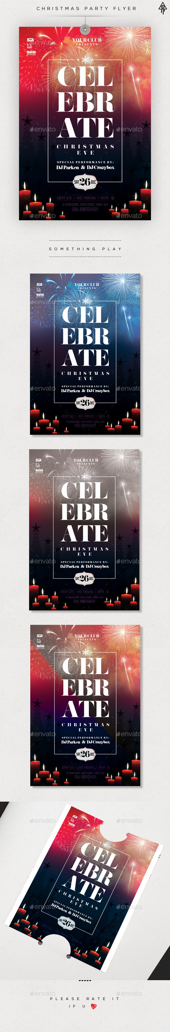 Christmas Night Party Flyer - Events Flyers