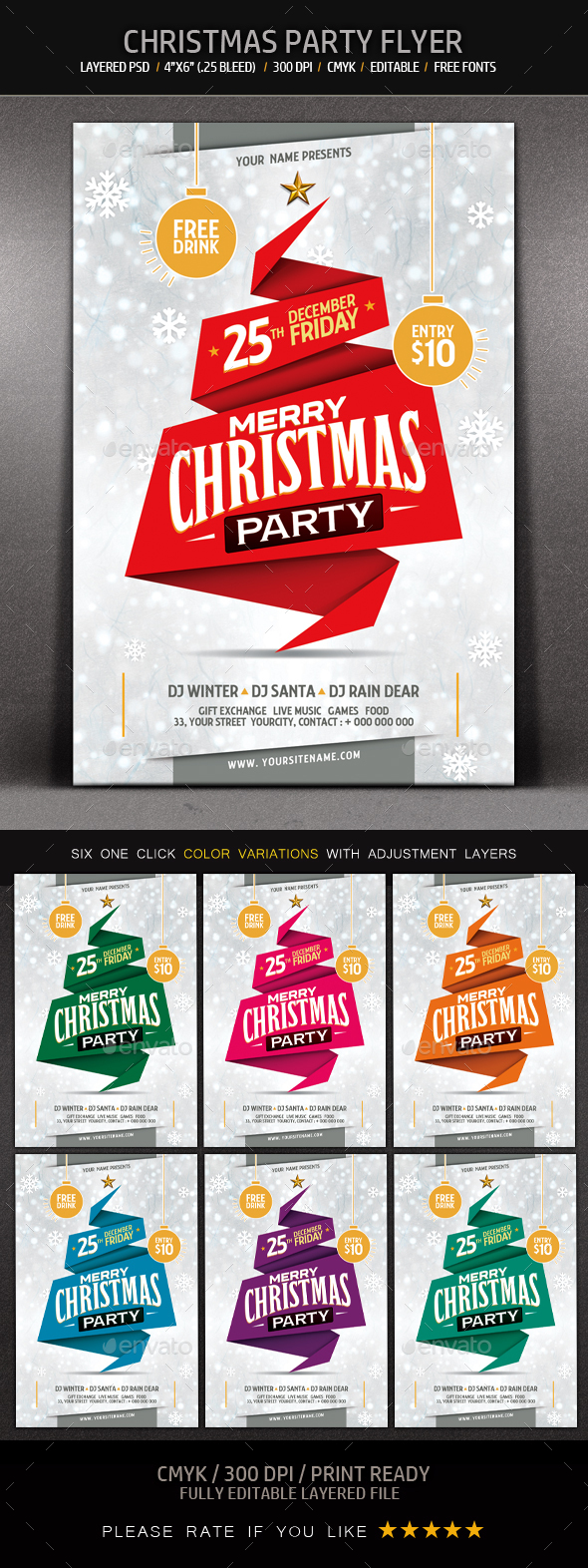 Christmas Party Flyer - Events Flyers