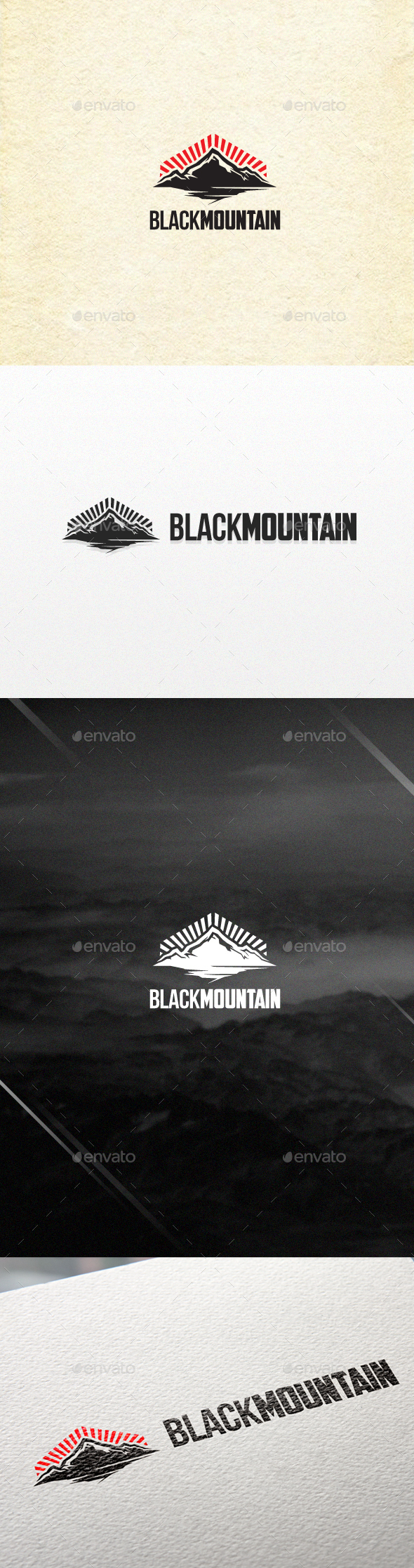 Black Mountain - Nature Logo Templates