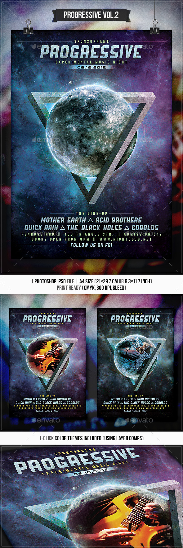 Progressive Rock Vol.2 - Flyer & Poster - Concerts Events