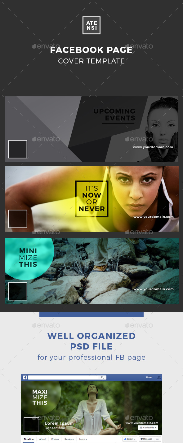 Blogger FB Page Cover - Social Media Web Elements