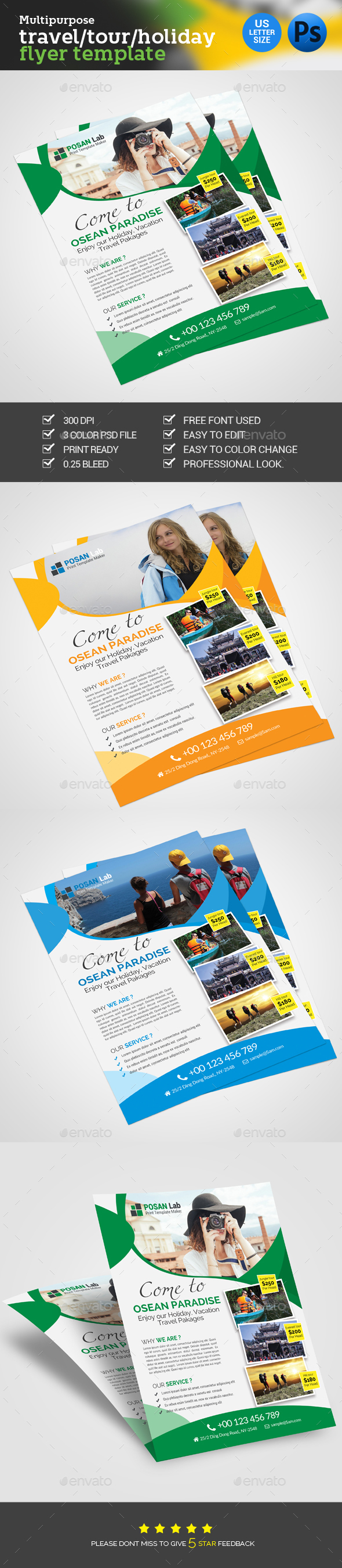 Holiday Travel Flyer - Commerce Flyers