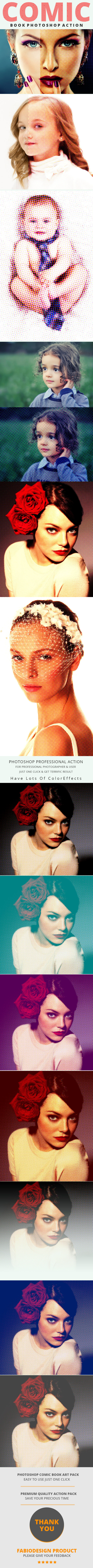 Comic Book Art - Photo Effects Actions