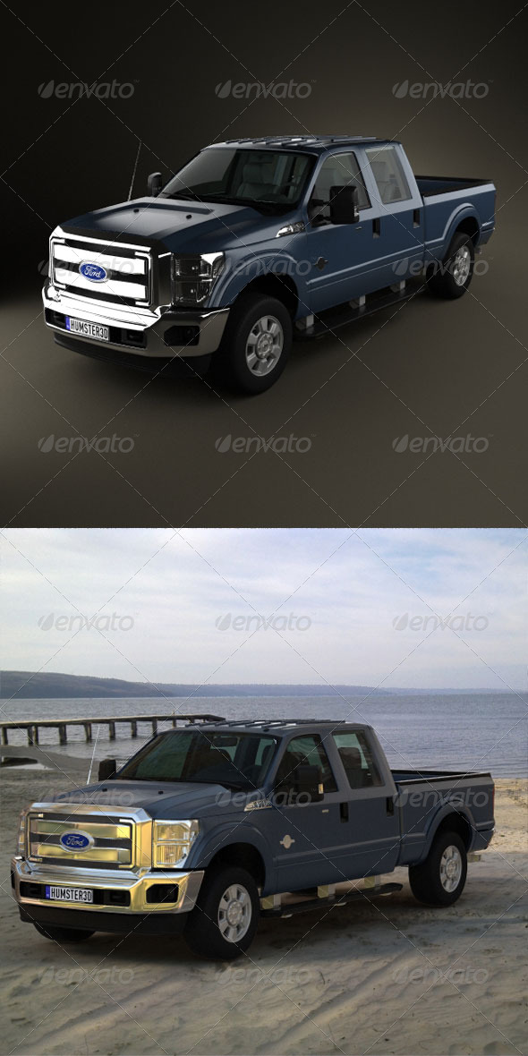 Ford Super Duty CrewCab 2011 - 3DOcean Item for Sale