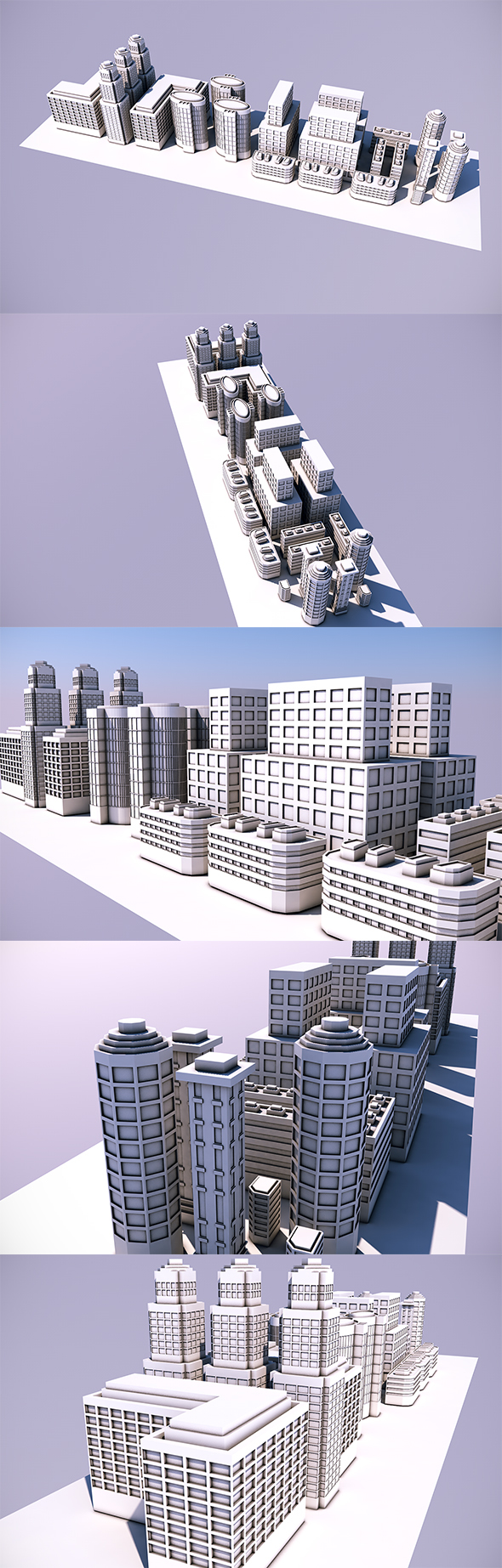 Low Poly City - 3Docean 13867399