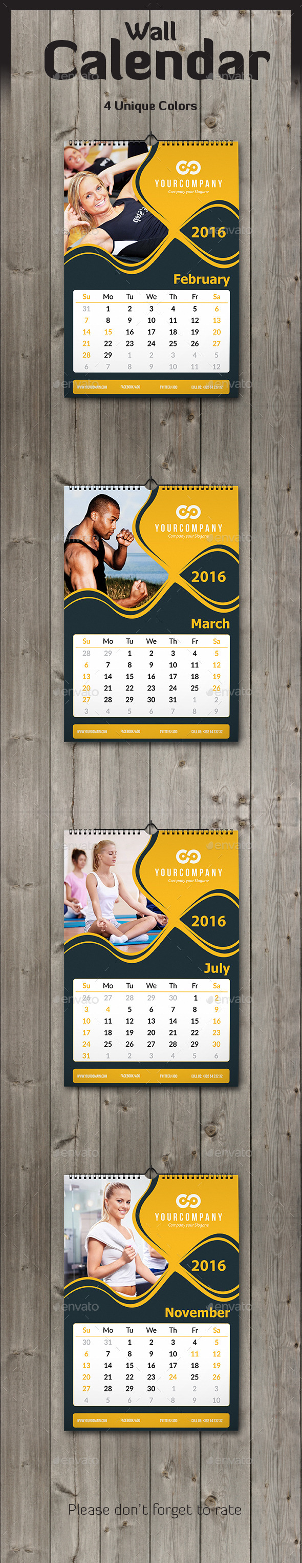 Wall Calendar 2016 - Calendars Stationery