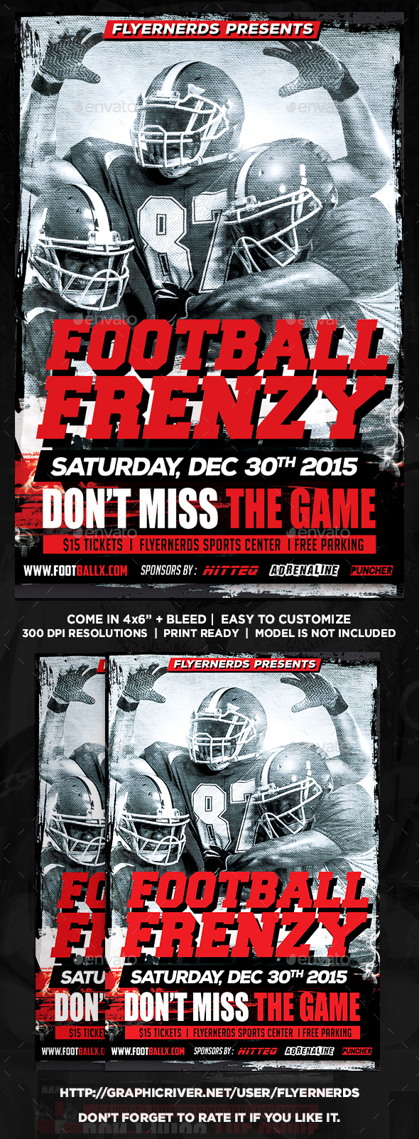 Football Frenzy Sports Flyer - Sports Events