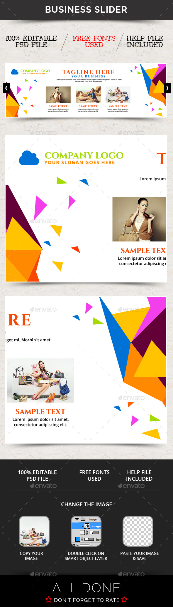 Business Slider V47 - Sliders & Features Web Elements