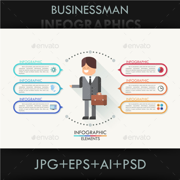 Modern Infographic Business Template - Infographics