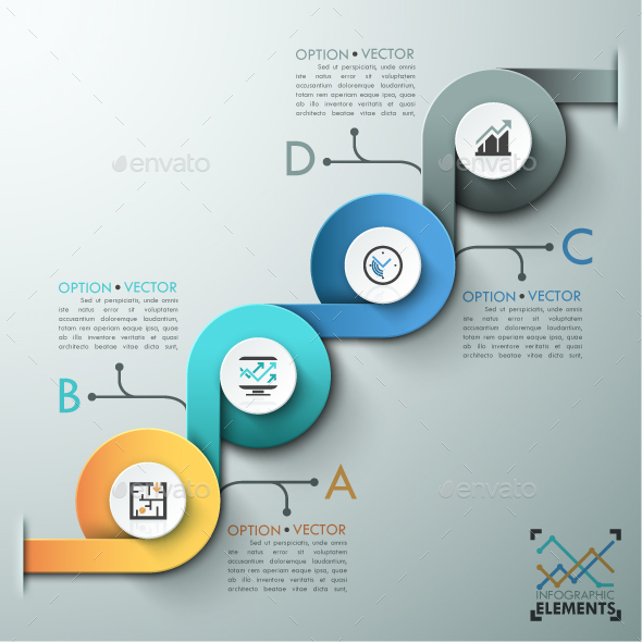 Modern Infographic Options Template - Infographics
