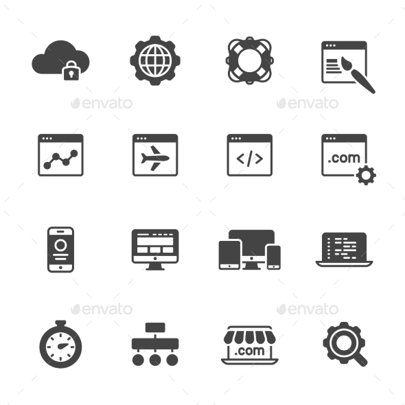 Website Development Icons - Technology Icons