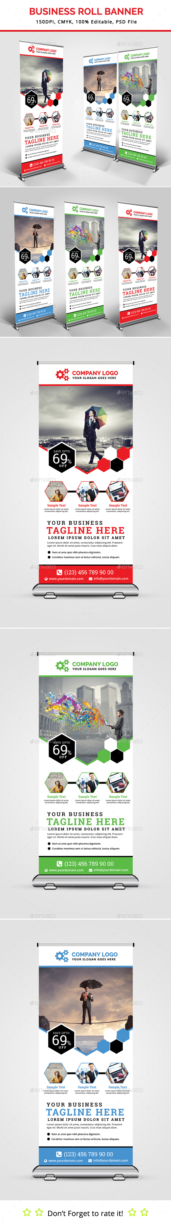 Business Roll Up Banner V20 - Signage Print Templates