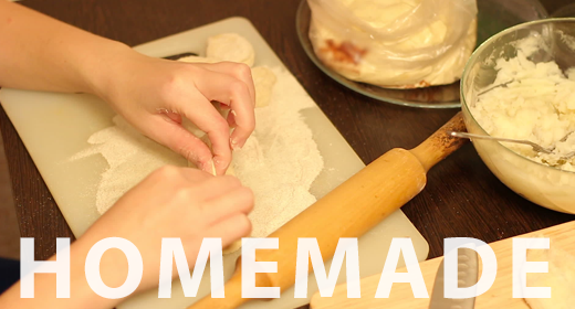 Cooking homemade pastries