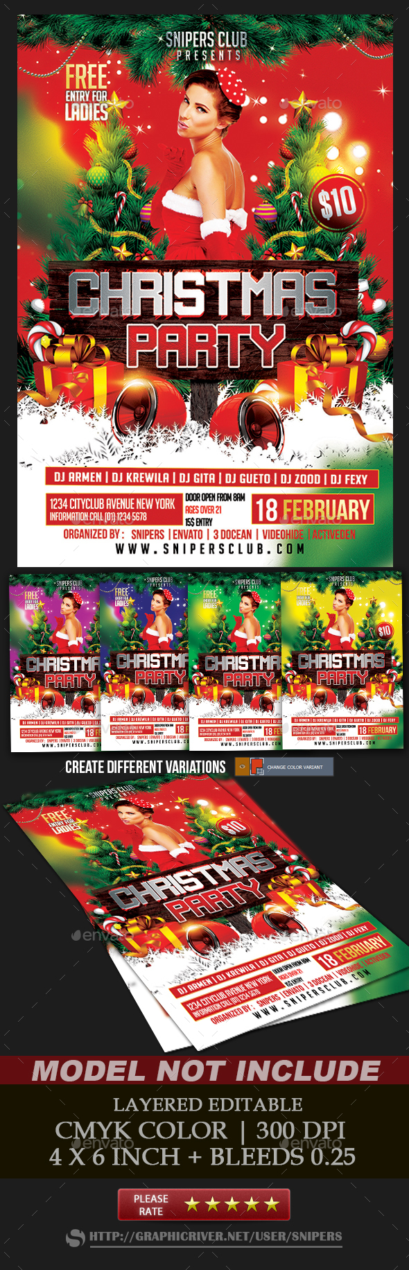 Christmas Party Flyer - Events Flyers