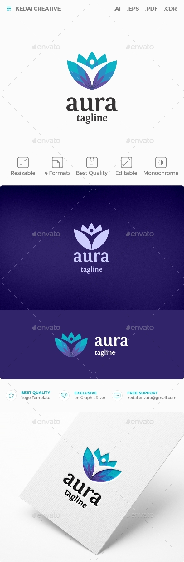 Aura - Humans Logo Templates
