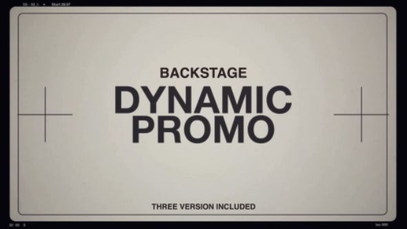 Backstage - VideoHive 13881093