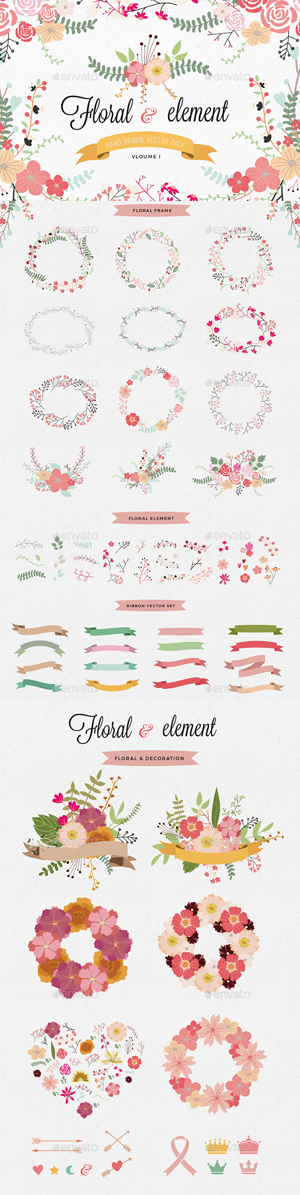 Floral Set - Decorative Symbols Decorative