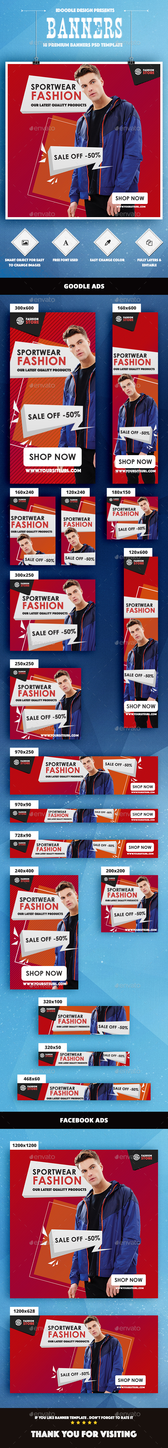 Fashion Banners Ad - Banners & Ads Web Elements