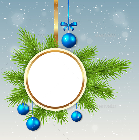Round Christmas Banner - Christmas Seasons/Holidays