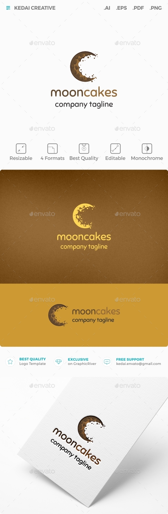 Mooncakes - Food Logo Templates