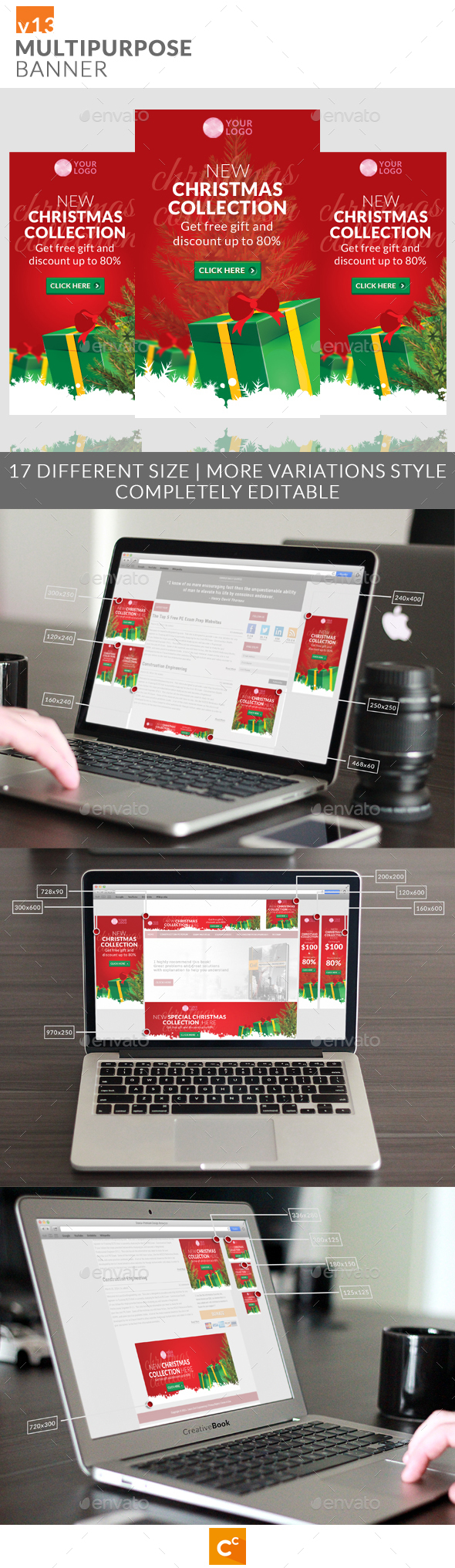 Multipurpose Banner Ads v13 - Banners & Ads Web Elements