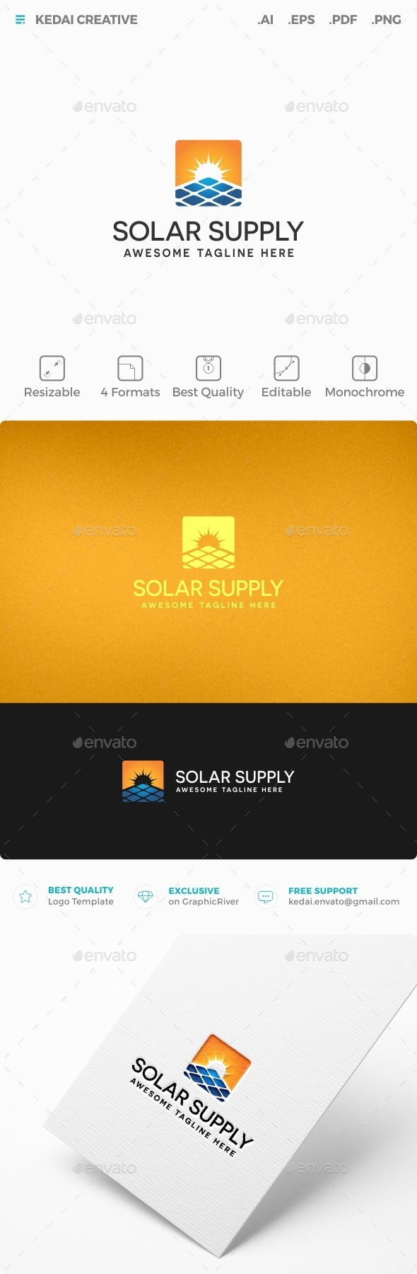 Solar Supply - Nature Logo Templates