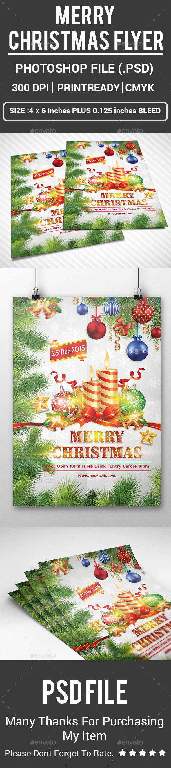 Merry Christmas Flyer - Events Flyers