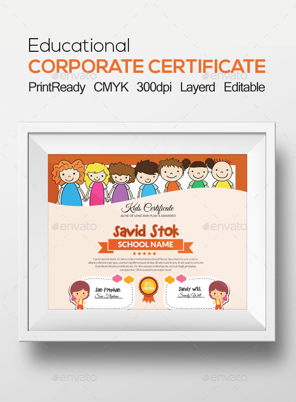Kids Certificate - Certificates Stationery